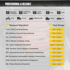 probador de Bater as - Testador de bateria com impressora  Tela colorida de mon