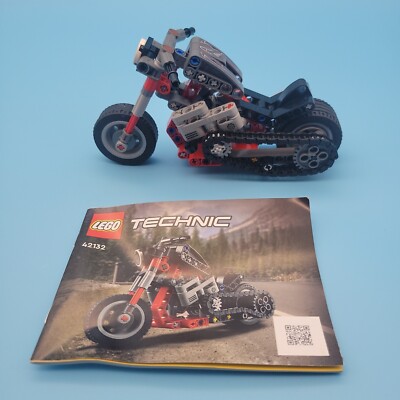 Lego 42132 Technic Motorcycle 163 Pieces 100% Complete Set with Manual No Box