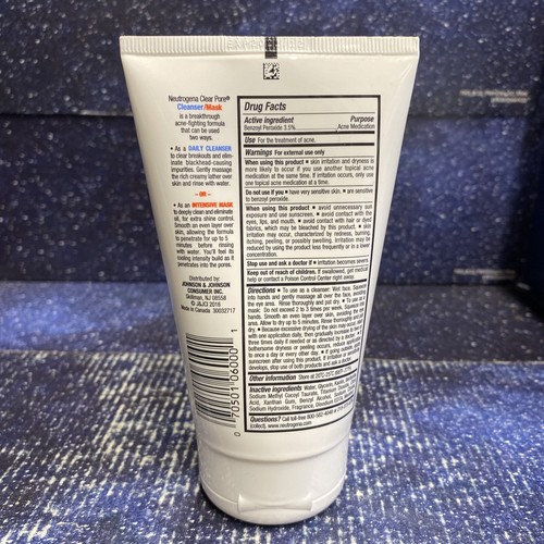 Neutrogena Clear Pore Cleanser/Mask, 4.2 Ounce Exp: Read Description - Picture 2 of 3
