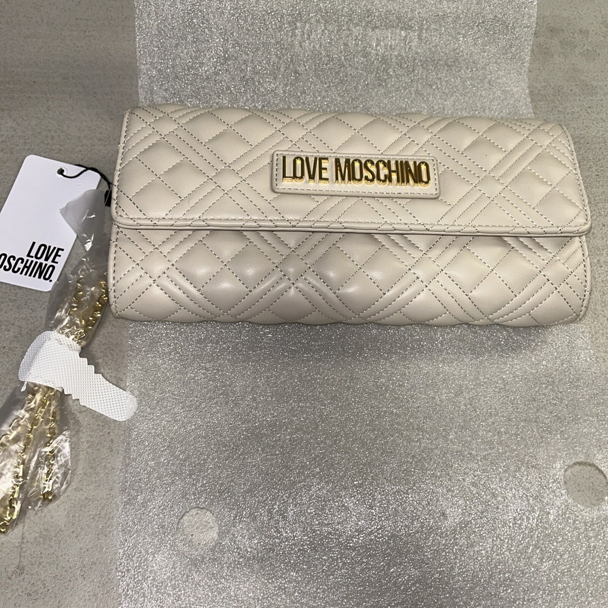 Love Moschino Shiny Quilted Portafoglio metallo : MainApps