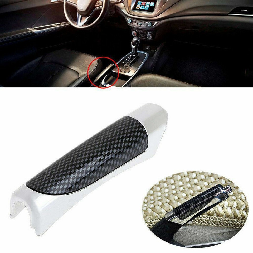Car Carbon Fiber Style Hand Brake Handle Hand Break Protect Cover