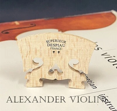 Genuine Despiau Superieur Baroque Style Violin Bridge 4/4 Size -Two Tree - Image 1 of 4