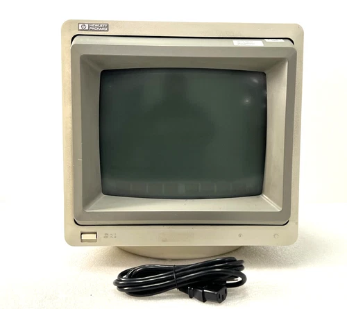 Vintage HP 35731A 12" Monochrome Monitor - Green NICE CONDITIONS RARE UNIT !