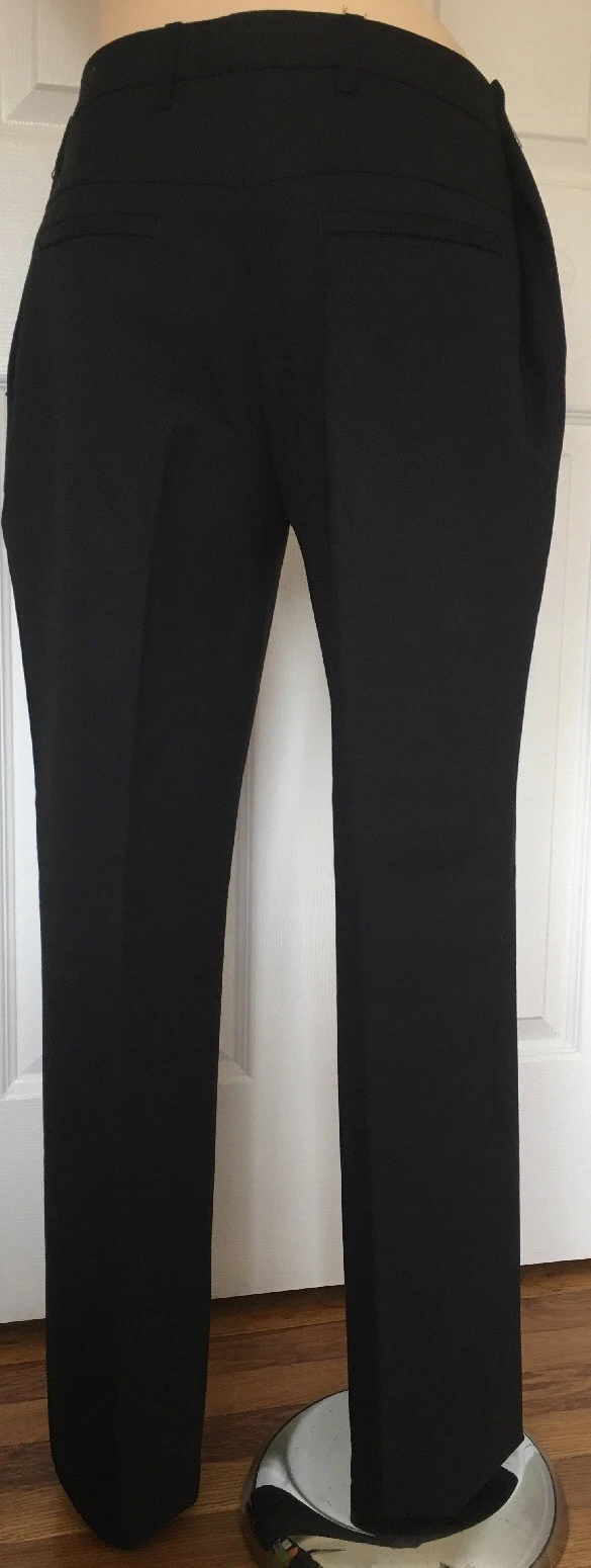 MIU MIU Pantaloni Donna Neri Made In Italy Taglia 44