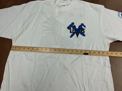 LEVI'S TATTOO BLUES XL T SHIRT USA SINGLE STITCH 90S VINTAGE DEADSTOCK RARE TEE - Picture 6 of 9