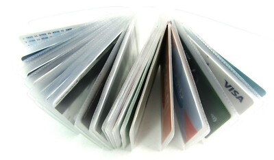 Ricambio Credito Supporto Plastica Maniche Inserti Paesaggio Scheda Portafoglio - Foto 6