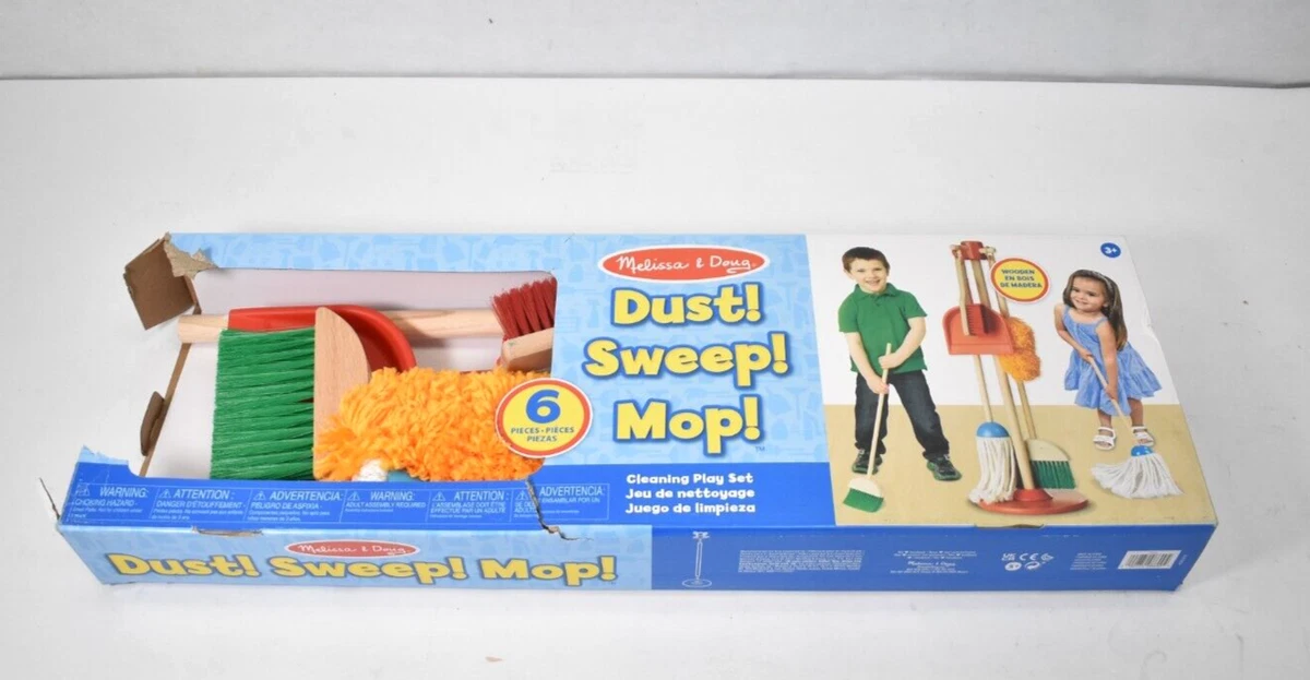 Melissa & Doug Let's Play House Dust! Sweep! Mop! 6 Piece Pretend Play Set