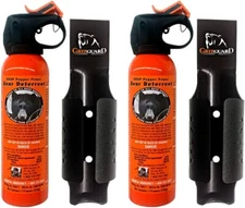 2 UDAP Pepper Power Bear Spray w/ Holster 12VHP