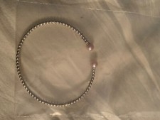 BNIB Ross Simons silver beaded cuff bracelet with pearls