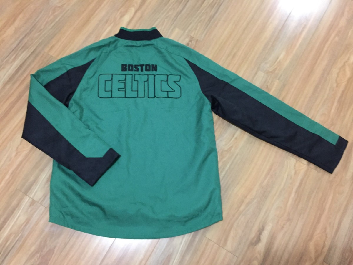 Adidas NBA Boston Celtics Basketball Green Zip Up Winter Jacket
