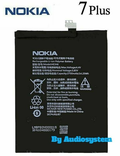 BATTERIA ORIGINALE NOKIA 7+, Nokia TA-1046 TA-1055 7 PLUS HE346 HE347 3700MaH - Bild 1 von 1