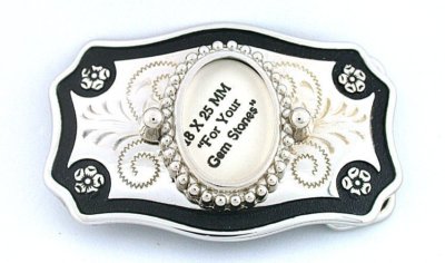 Monture Pour Broche Cabochon 25x18mm Plaquée Or - Fixation à Griffes, Référence CF26