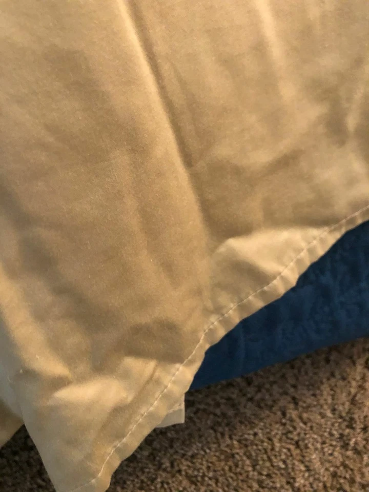 The Company Store Tan Queen Soft Cotton Flat Sheet 89” x 101” EUC - Image 3 of 4