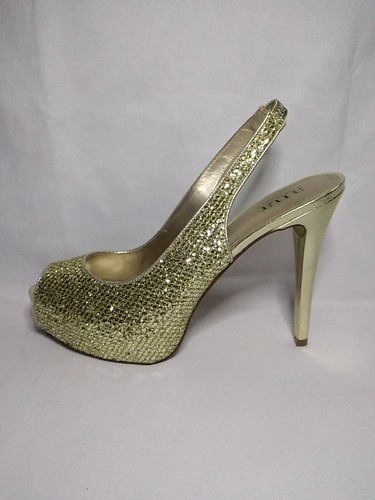 A.n.a. A New Approach Women Gold Glittery Heels Size 9 M New!! - 第 7/16 張圖片