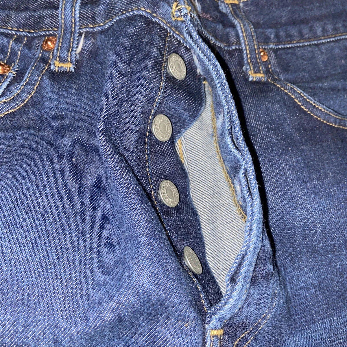 LEVI’S Vintage Clothing LVC Mens 1984 501 Jeans Size 32X32 (30X28) Blue Denim