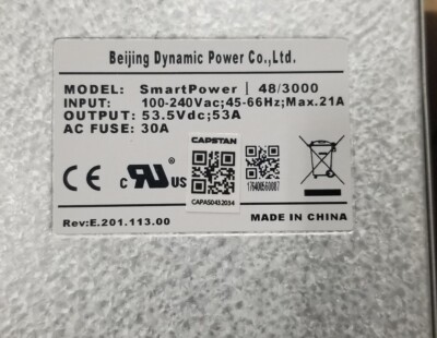 48/3000  (Beijing Dynamic Power Smart  Power Supply 100-240VAC 45-66Hz 30A)