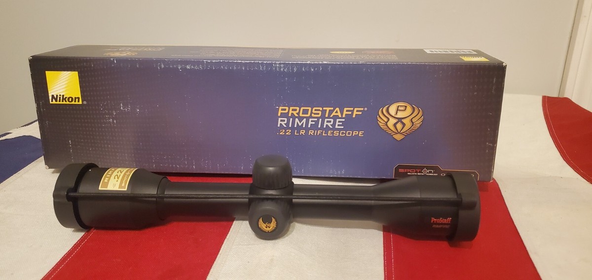 Nikon Prostaff Rimfire 4x32 Matte NP Rifle Scope Duplex Reticle