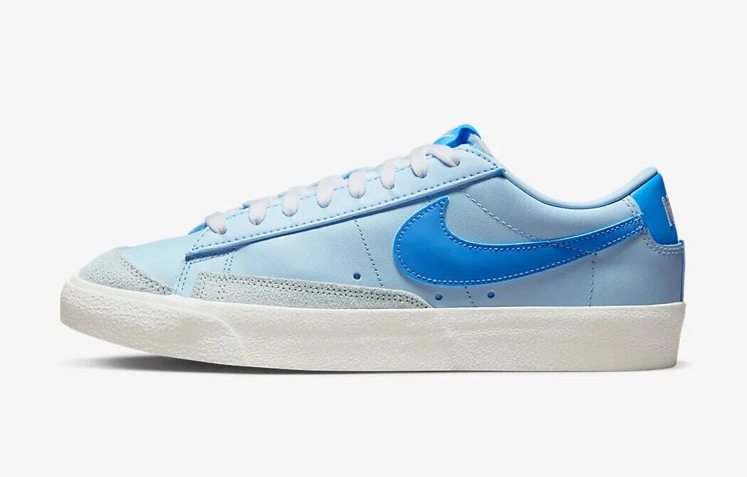 Мужские кроссовки Nike Blazer Low 77 VNTG University сине-белые с низким берцем FD0281-400