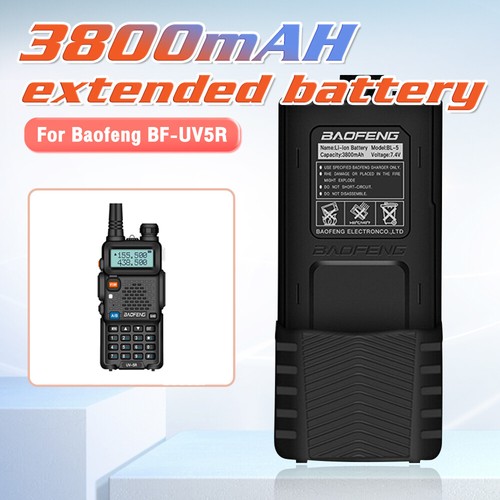 Do Baofeng UV-5R Rozszerzony akumulator UHF / VHF Radio BF-UV5R 7,4v 3800 mah Bateria - Zdjęcie 8 z 13
