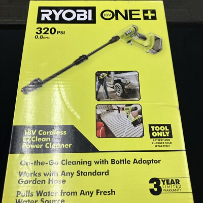 #ad USED RYOBI RY120350 18v Cordless EZCLEAN Power Cleaner 320PSI TOOL ONLY $85.00