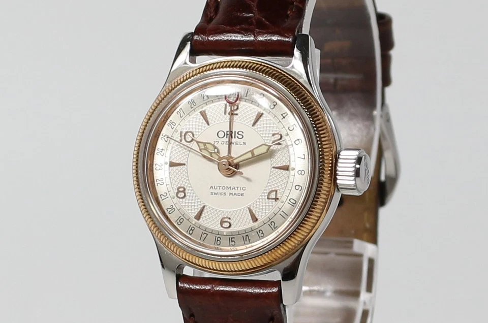 [Casi COMO NUEVO con caja, papel] ORIS Big Crown 7464 Puntero Fecha 28 mm En Reloj Para Mujer Foto 3 de 4