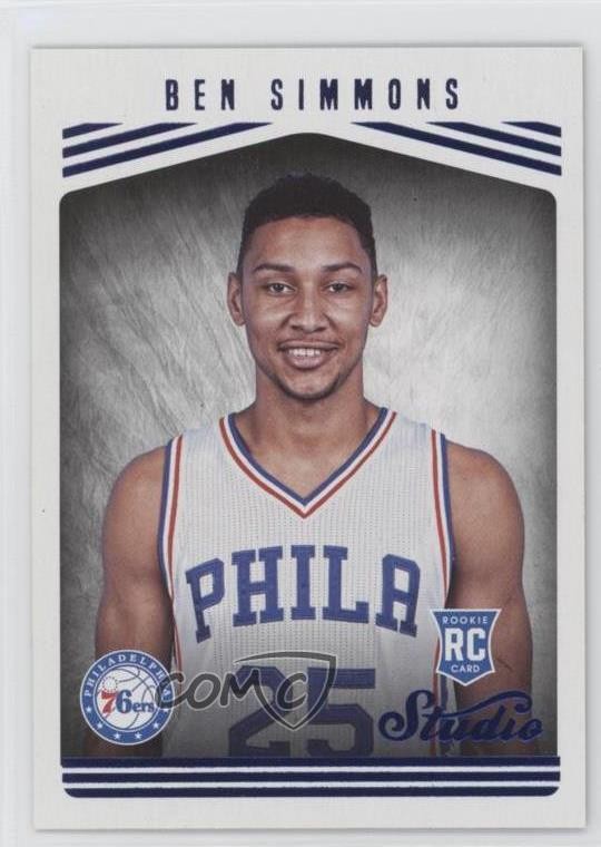 2016-17 Panini Studio Studio Edition Ben Simmons #184 Rookie RC 2h4