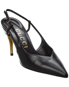 Escarpin femme Gucci cuir à bandoulière