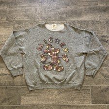 Vintage 90's Disney Sweater Mickey Mouse Sweatshirt Adults Size L - Made in USA