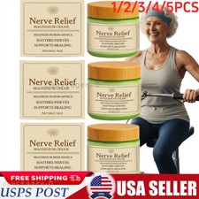 1-5X Nerve Relief Magnesium Cream With MSM  Arnica, Soothes Nerves  Non-Greasy