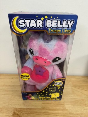 Ontel Star Belly Dream Lites, Stuffed Animal Night Light, Magical Pink and