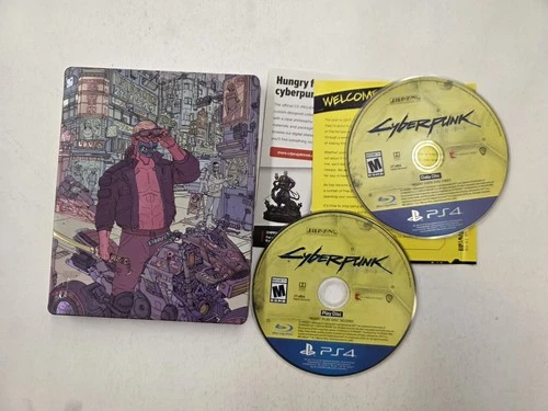 Cyberpunk 2077 Steelbook Case PlayStation 4 Tested And Works
