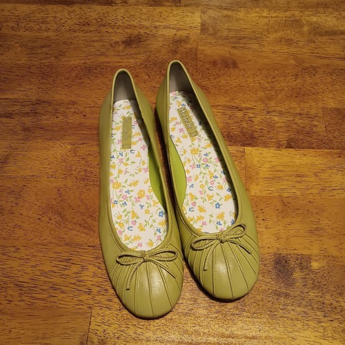 Michelle D grüne Leder Ballerinas Größe 8 1/2 M - Bild 9 von 9