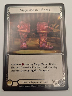 Flesh and Blood - Mage Master Boots - Arcane Rising - Cold Foil ARC154-C