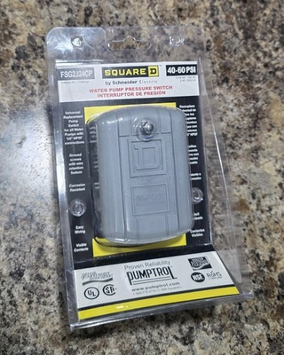 #ad Square D FSG2J24CP 40 60 PSI Pumptrol Water Pressure Pump Switch Universal NEW $19.99
