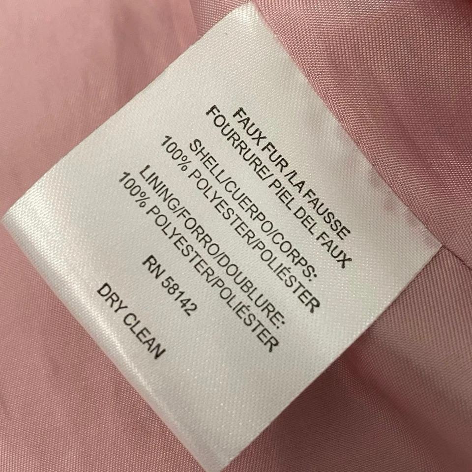 Jaqueta de pele sintética Gal Meets Glam blush rosa tamanho XS esposa máfia casamento elegante - Imagem 4 de 4