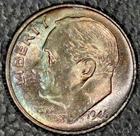 1946-S Roosevelt dime, Superb Gem BU, Beautiful Toning