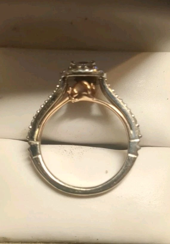 Помолвочное кольцо Disney Princess BELLE 3/4 C.T. Заколдованная двойная рамка Rose размер 6 - Изображение 3 из 4