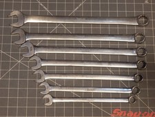 Snap On 7pc Sae Long Combination Wrench Set 916 1516 12pt Oexl Oexl30