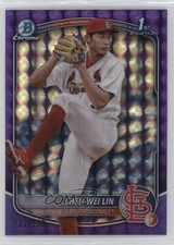 2025 Bowman Chrome Prospects Purple Geometric Refractor /250 Chen-Wei Lin 1i3m
