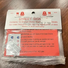 S&S Hobby Products Street Signs N Scale #202