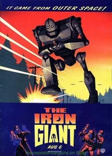 THE IRON GIANT MOVIE POSTER Original DS 27x40 RARE Advance 1999 ANIMATION FILM