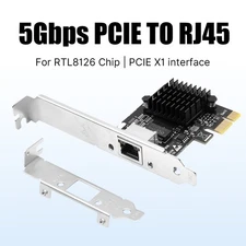 5Gb Base-T Network Card RTL8126 Controller 5Gbe RJ45 Port NIC Card Windows 10/11