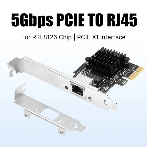 5Gb Base-T Network Card RTL8126 Controller 5Gbe RJ45 Port NIC Card Windows 10/11