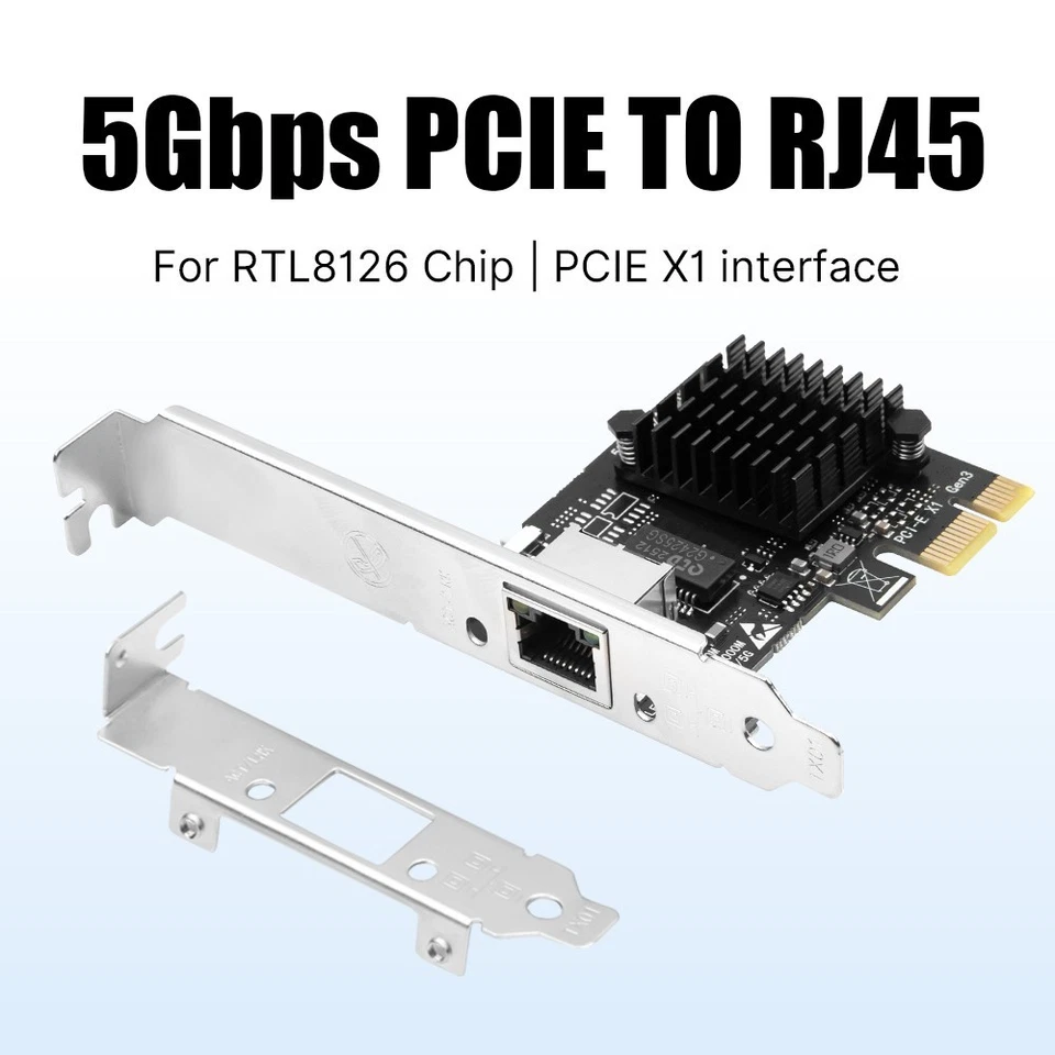 5Gb Base-T Netzwerkkarte RTL8126 Controller 5Gbe RJ45 Port NIC Card Windows 10/11