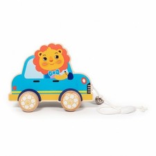 Voiture Tractée Graphismes Dessin Animé Voiture En Bois Coloré pour Enfants