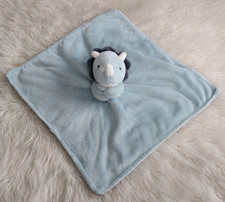 2021 Carter  s Baby BLUE DINOSAUR Triceratops Lovey Security Blanket Stripes Soft