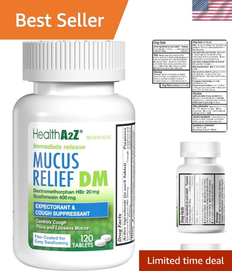 Mucus Relief DM - Adult Cough Relief Tablets (120 Count) | eBay