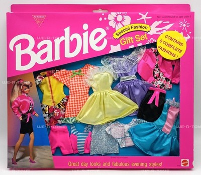 Barbie Special Fashion Gift Set 8 Complete Dress Fashions Mattel