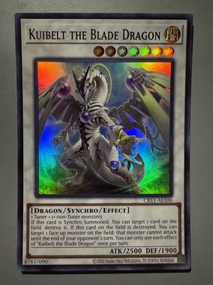 YUGIOH KUIBELT THE BLADE DRAGON ASIA ENGLISH EDITION CR11-AE100 SUPER RARE