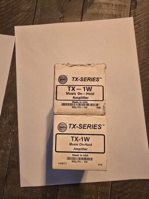 RDL TX Series TX-1W Music On Hold Amplifier LOT OF 2 (67-25AM)